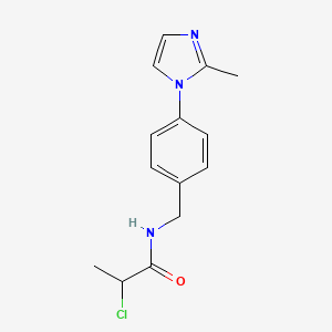 2-Chloro-N-[4-(2-methyl-1H-imidazol-1-YL)benzyl]propanamide