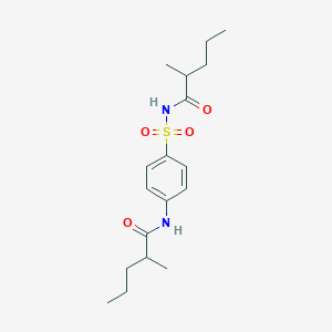 molecular formula C18H28N2O4S B10869120 2-methyl-N-({4-[(2-methylpentanoyl)amino]phenyl}sulfonyl)pentanamide 