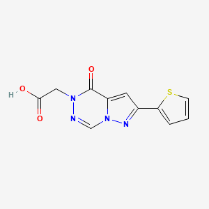 [4-oxo-2-(thiophen-2-yl)pyrazolo[1,5-d][1,2,4]triazin-5(4H)-yl]acetic acid