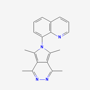 molecular formula C19H18N4 B10869201 8-(1,4,5,7-Tetramethylpyrrolo[3,4-d]pyridazin-6-yl)quinoline CAS No. 461430-69-3