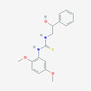 molecular formula C17H20N2O3S B10869247 1-(2,5-Dimethoxyphenyl)-3-(2-hydroxy-2-phenylethyl)thiourea 