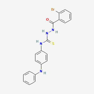 2-[(2-bromophenyl)carbonyl]-N-[4-(phenylamino)phenyl]hydrazinecarbothioamide