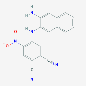 4-[(3-Aminonaphthalen-2-yl)amino]-5-nitrobenzene-1,2-dicarbonitrile