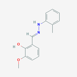 2-methoxy-6-{(E)-[2-(2-methylphenyl)hydrazinylidene]methyl}phenol