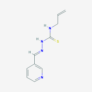 molecular formula C10H12N4S B10869300 (2E)-N-(prop-2-en-1-yl)-2-(pyridin-3-ylmethylidene)hydrazinecarbothioamide 