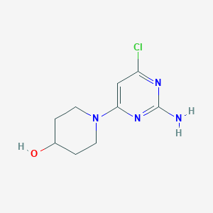 molecular formula C9H13ClN4O B10869354 1-(2-Amino-6-chloropyrimidin-4-yl)piperidin-4-ol 