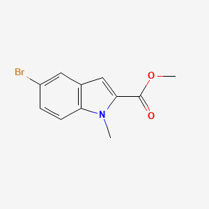 molecular formula C11H10BrNO2 B10869408 Methyl 5-bromo-1-methylindole-2-carboxylate 