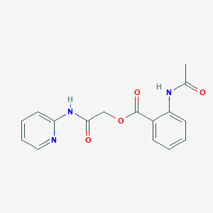 2-Oxo-2-(pyridin-2-ylamino)ethyl 2-(acetylamino)benzoate