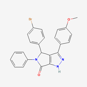 4-(4-bromophenyl)-3-(4-methoxyphenyl)-5-phenyl-4,5-dihydropyrrolo[3,4-c]pyrazol-6(1H)-one