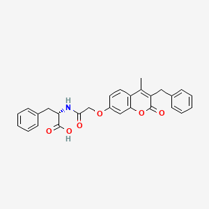 N-{[(3-benzyl-4-methyl-2-oxo-2H-chromen-7-yl)oxy]acetyl}-L-phenylalanine