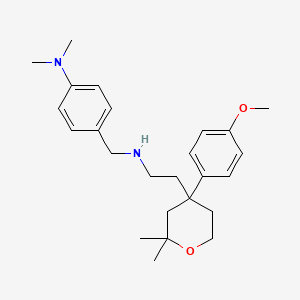 4-[({2-[4-(4-methoxyphenyl)-2,2-dimethyltetrahydro-2H-pyran-4-yl]ethyl}amino)methyl]-N,N-dimethylaniline