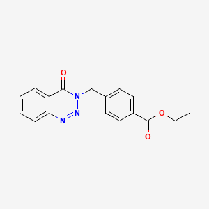 Ethyl 4-{[4-oxo-1,2,3-benzotriazin-3(4H)-YL]methyl}benzoate