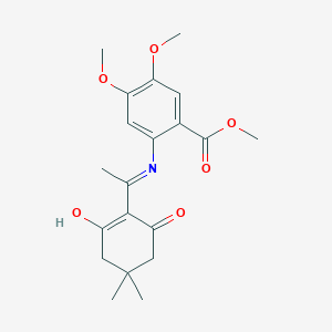 Methyl 2-{[1-(4,4-dimethyl-2,6-dioxocyclohexylidene)ethyl]amino}-4,5-dimethoxybenzoate