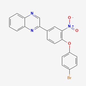 2-[4-(4-Bromophenoxy)-3-nitrophenyl]quinoxaline