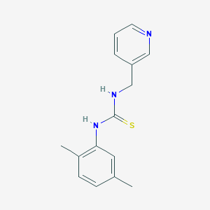 molecular formula C15H17N3S B10869562 1-(2,5-Dimethylphenyl)-3-(pyridin-3-ylmethyl)thiourea 