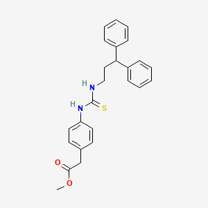 molecular formula C25H26N2O2S B10869565 Methyl (4-{[(3,3-diphenylpropyl)carbamothioyl]amino}phenyl)acetate 