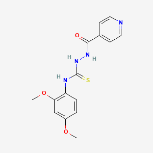 N-(2,4-dimethoxyphenyl)-2-(pyridin-4-ylcarbonyl)hydrazinecarbothioamide