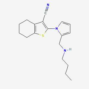 2-{2-[(butylamino)methyl]-1H-pyrrol-1-yl}-4,5,6,7-tetrahydro-1-benzothiophene-3-carbonitrile