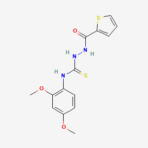 N-(2,4-dimethoxyphenyl)-2-(thiophen-2-ylcarbonyl)hydrazinecarbothioamide