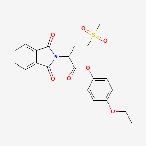 4-ethoxyphenyl 2-(1,3-dioxo-1,3-dihydro-2H-isoindol-2-yl)-4-(methylsulfonyl)butanoate