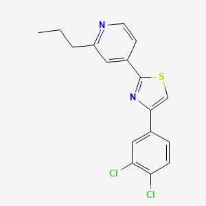 4-(3,4-Dichlorophenyl)-2-(2-propyl-4-pyridyl)-1,3-thiazole