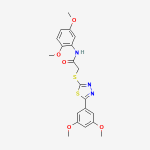 N-(2,5-dimethoxyphenyl)-2-{[5-(3,5-dimethoxyphenyl)-1,3,4-thiadiazol-2-yl]sulfanyl}acetamide