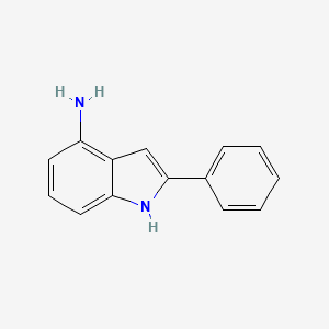 molecular formula C14H12N2 B10869736 2-phenyl-1H-indol-4-amine 