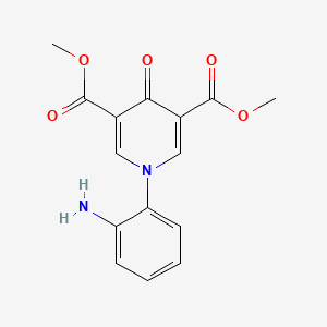 Dimethyl 1-(2-aminophenyl)-4-oxo-1,4-dihydropyridine-3,5-dicarboxylate