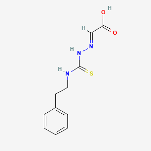 2-{2-[(Phenethylamino)carbothioyl]hydrazono}acetic acid