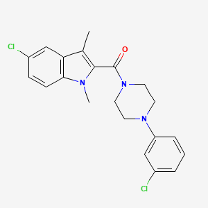 (5-chloro-1,3-dimethyl-1H-indol-2-yl)[4-(3-chlorophenyl)piperazin-1-yl]methanone