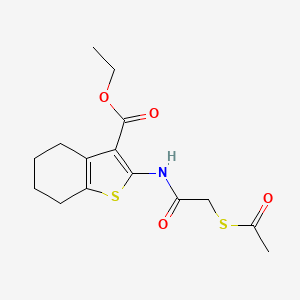 Ethyl 2-{[(acetylsulfanyl)acetyl]amino}-4,5,6,7-tetrahydro-1-benzothiophene-3-carboxylate