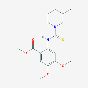 Methyl 4,5-dimethoxy-2-{[(3-methylpiperidin-1-yl)carbonothioyl]amino}benzoate