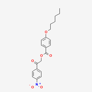 2-(4-Nitrophenyl)-2-oxoethyl 4-(hexyloxy)benzoate