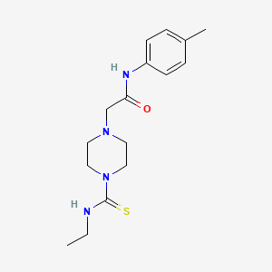 2-[4-(ethylcarbamothioyl)piperazin-1-yl]-N-(4-methylphenyl)acetamide