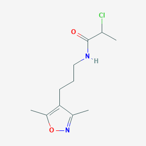 2-Chloro-N-[3-(3,5-dimethyl-4-isoxazolyl)propyl]propanamide