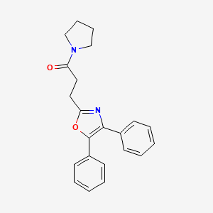 3-(4,5-Diphenyl-1,3-oxazol-2-yl)-1-pyrrolidin-1-ylpropan-1-one