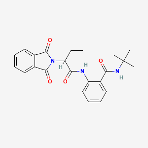 N-tert-butyl-2-{[2-(1,3-dioxo-1,3-dihydro-2H-isoindol-2-yl)butanoyl]amino}benzamide