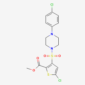 Methyl 5-chloro-3-{[4-(4-chlorophenyl)piperazin-1-yl]sulfonyl}thiophene-2-carboxylate