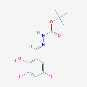 tert-butyl (2E)-2-(2-hydroxy-3,5-diiodobenzylidene)hydrazinecarboxylate