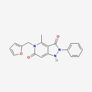 5-(furan-2-ylmethyl)-4-methyl-2-phenyl-1H-pyrazolo[4,3-c]pyridine-3,6(2H,5H)-dione