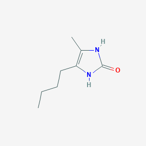 molecular formula C8H14N2O B10870451 4-butyl-5-methyl-1,3-dihydro-2H-imidazol-2-one 