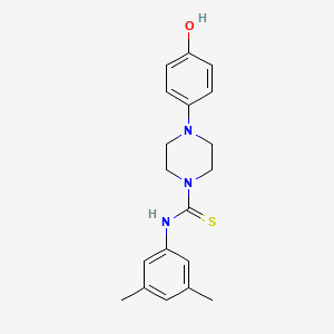 N-(3,5-dimethylphenyl)-4-(4-hydroxyphenyl)piperazine-1-carbothioamide