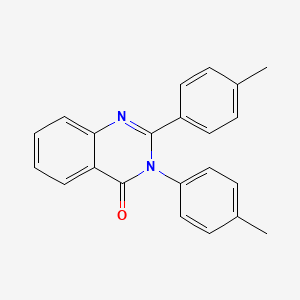 molecular formula C22H18N2O B10870523 2,3-bis(4-methylphenyl)quinazolin-4(3H)-one 