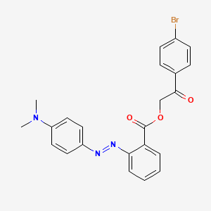 2-(4-bromophenyl)-2-oxoethyl 2-{(E)-[4-(dimethylamino)phenyl]diazenyl}benzoate