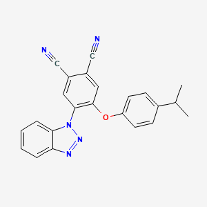 4-(1H-benzotriazol-1-yl)-5-[4-(propan-2-yl)phenoxy]benzene-1,2-dicarbonitrile