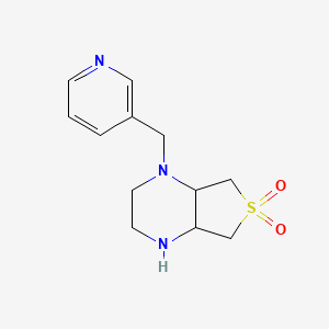 molecular formula C12H17N3O2S B10870634 1-(Pyridin-3-ylmethyl)octahydrothieno[3,4-B]pyrazine 6,6-dioxide 