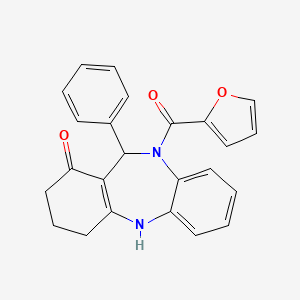 10-(2-Furylcarbonyl)-11-phenyl-2,3,4,5,10,11-hexahydro-1H-dibenzo[B,E][1,4]diazepin-1-one