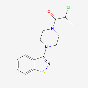 1-[4-(1,2-Benzisothiazol-3-YL)piperazino]-2-chloro-1-propanone