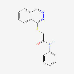 molecular formula C16H13N3OS B10870680 N-Phenyl-2-(phthalazin-1-ylsulfanyl)-acetamide 