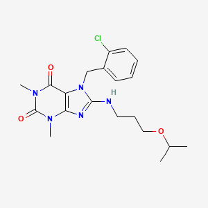 7-(2-chlorobenzyl)-8-[(3-isopropoxypropyl)amino]-1,3-dimethyl-3,7-dihydro-1H-purine-2,6-dione